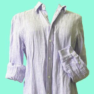 Polo RL Striped Linen Shirtdress